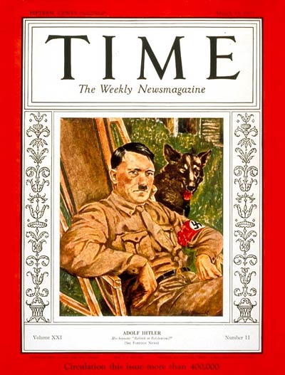 Adolf Hitler Time Magazine Cover March 13 1933