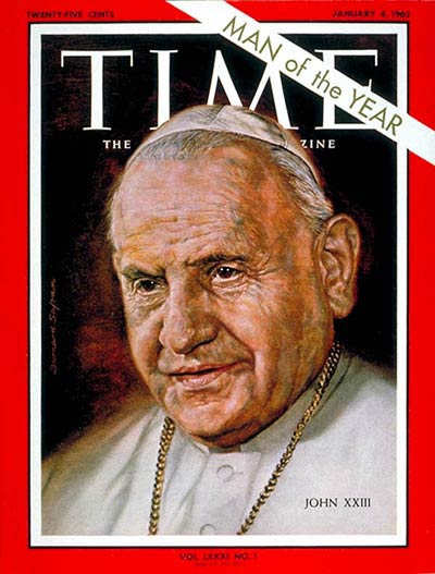 Pope John XXIII Time Magazine Cover January 4 1